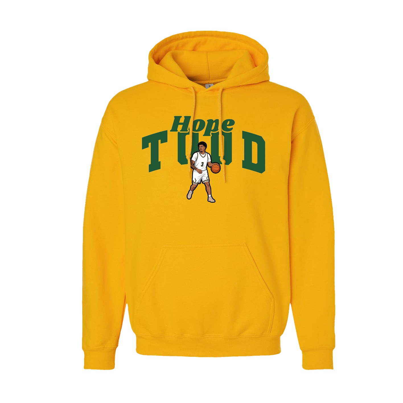 Hoodie — Signature Arch in Gold