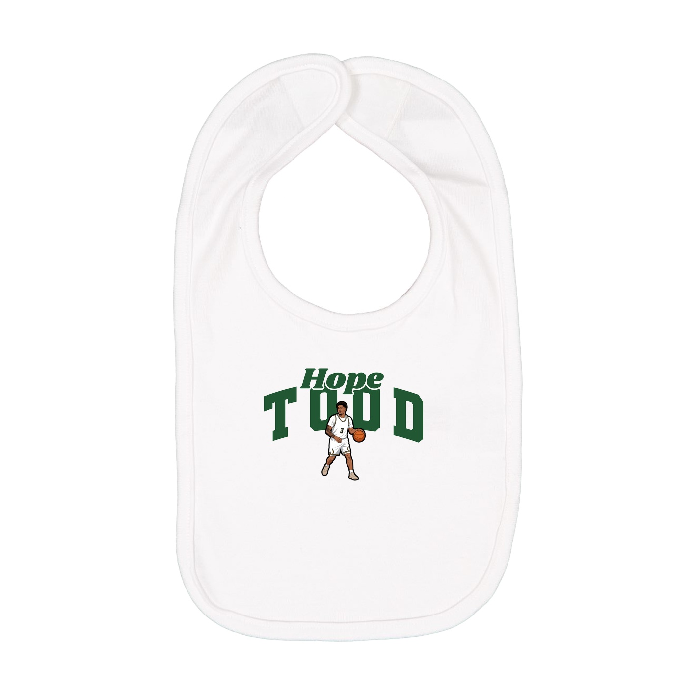 Infant Bib — Signature Arch in White