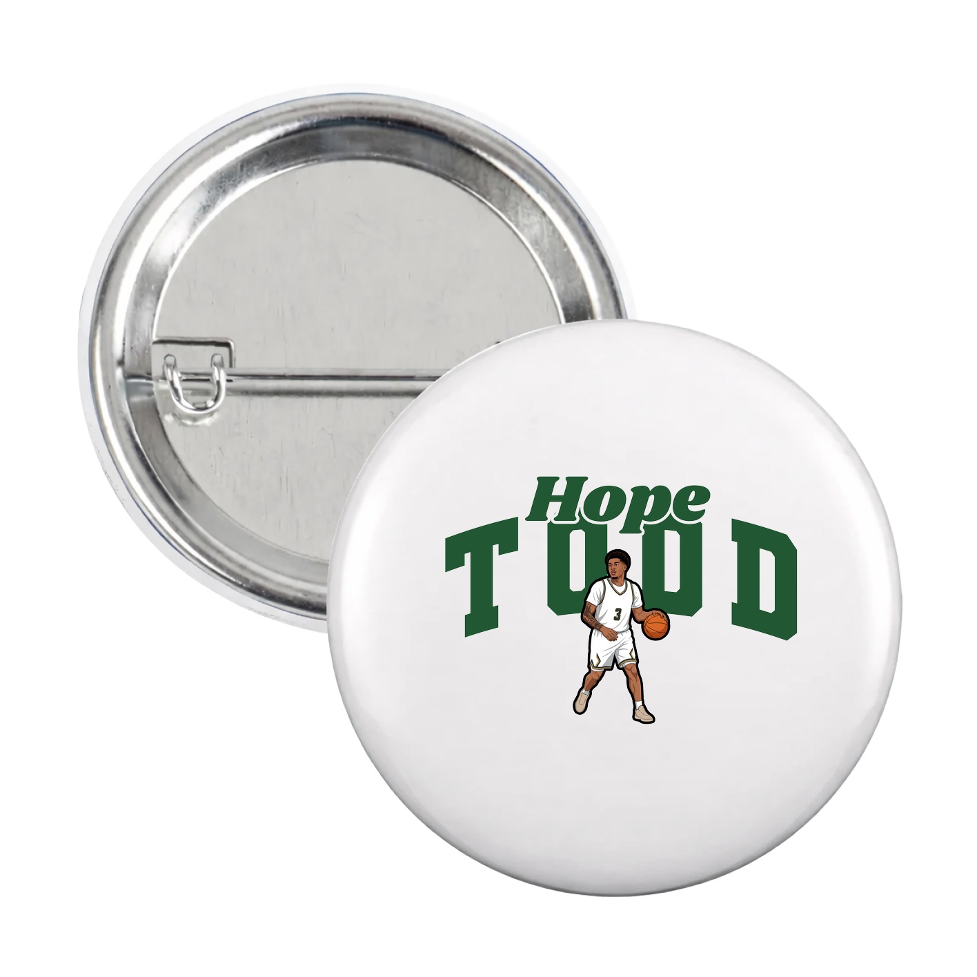 Game Day Button — Signature Arch in White