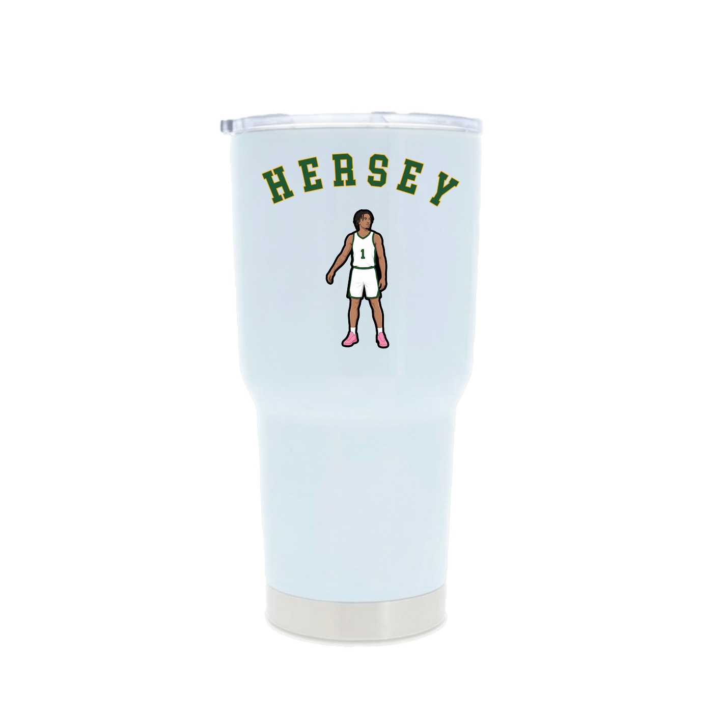 30oz Stainless Steel Tumbler — Shirsey Arch in White