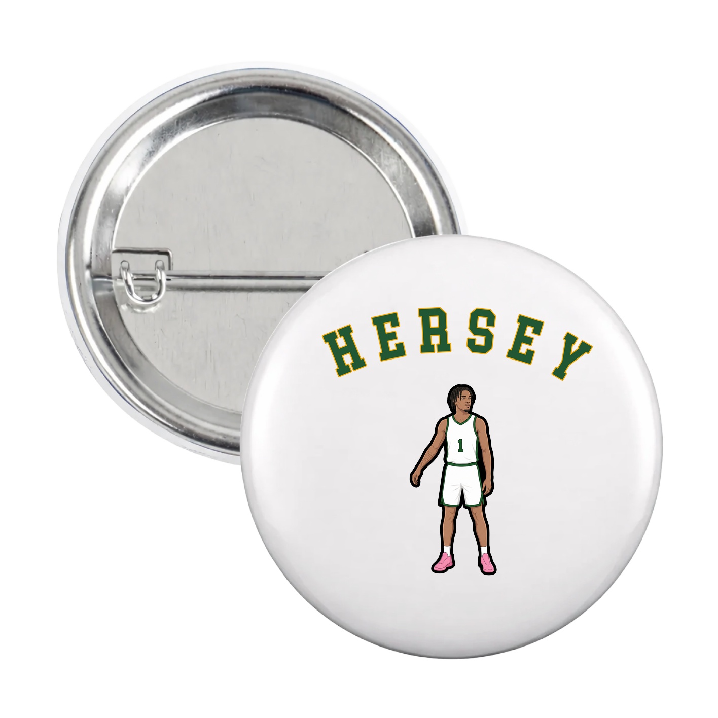 Game Day Button — Shirsey Arch in White