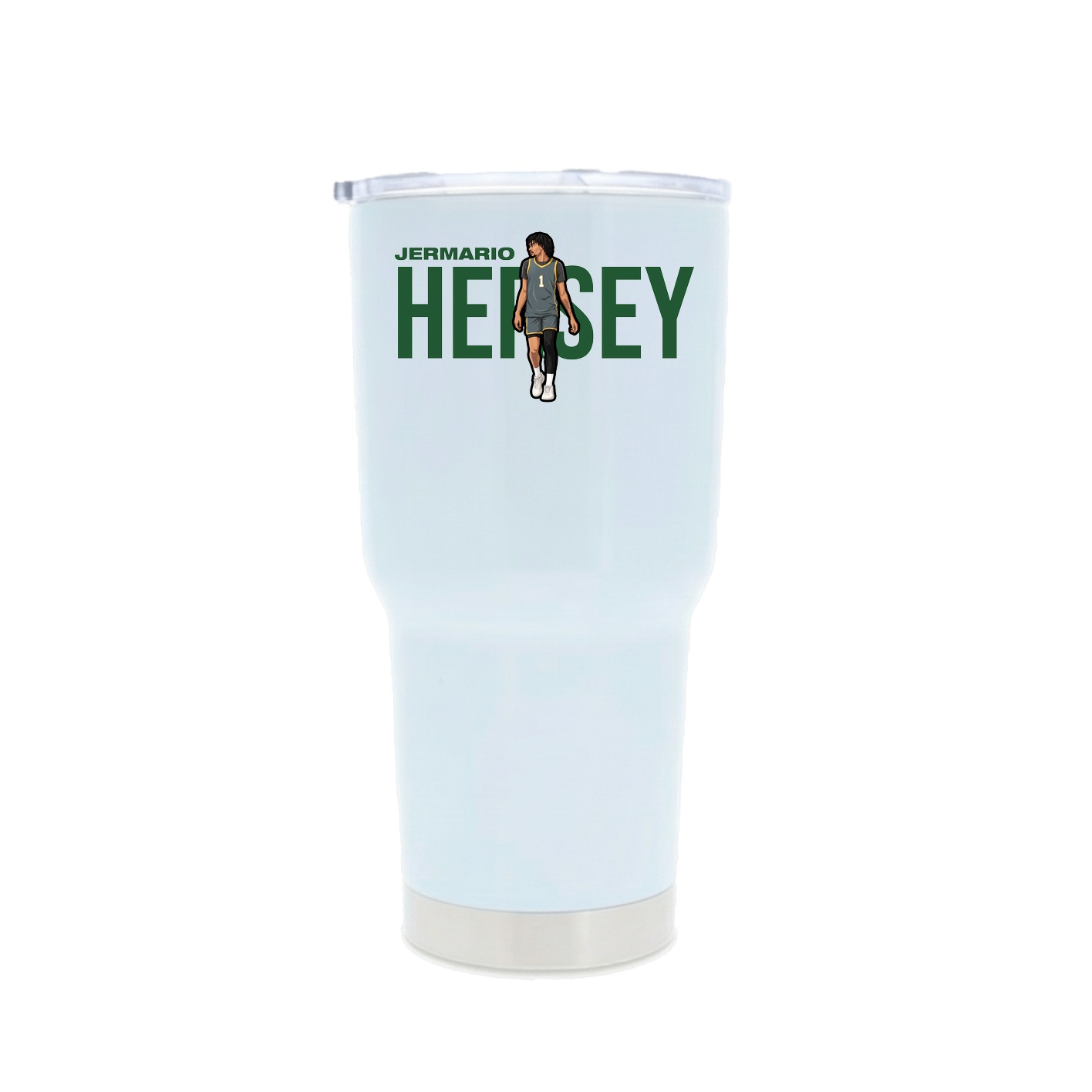 30oz Stainless Steel Tumbler — Player Name in White