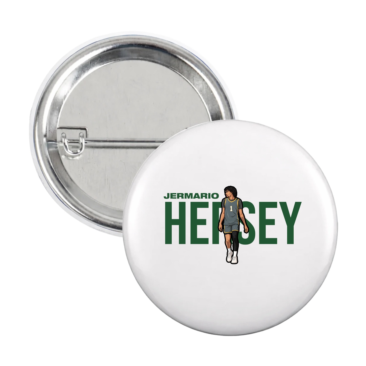Game Day Button — Player Name in White