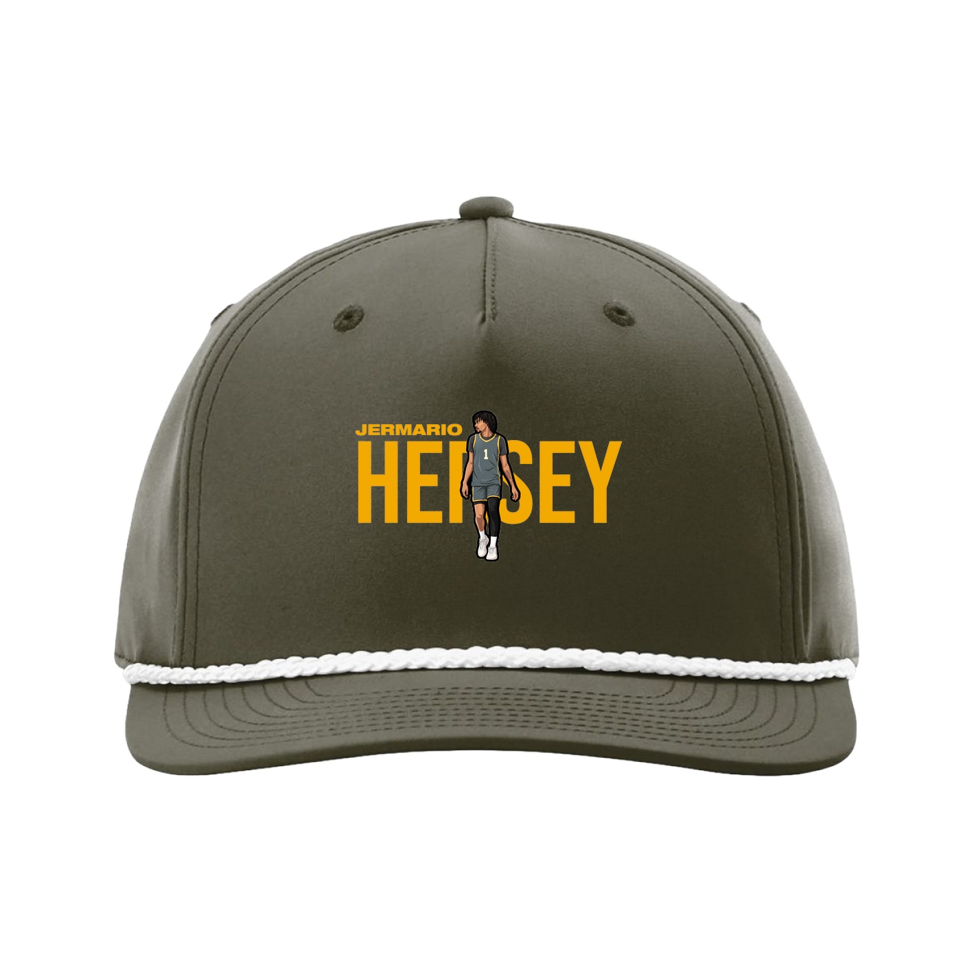 Five-Panel Classic Rope Cap — Player Name in Green