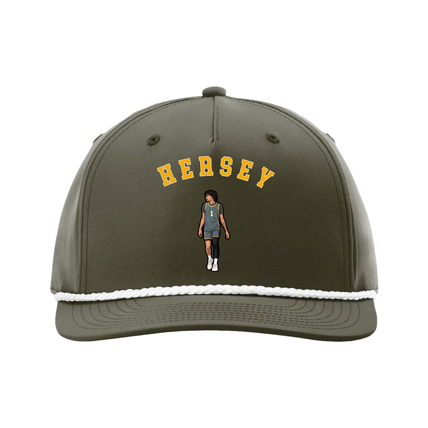 Five-Panel Classic Rope Cap — Shirsey Arch in Green