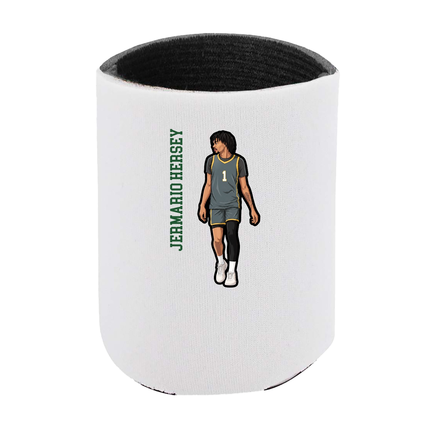 Can Holder — Name Vertical in White