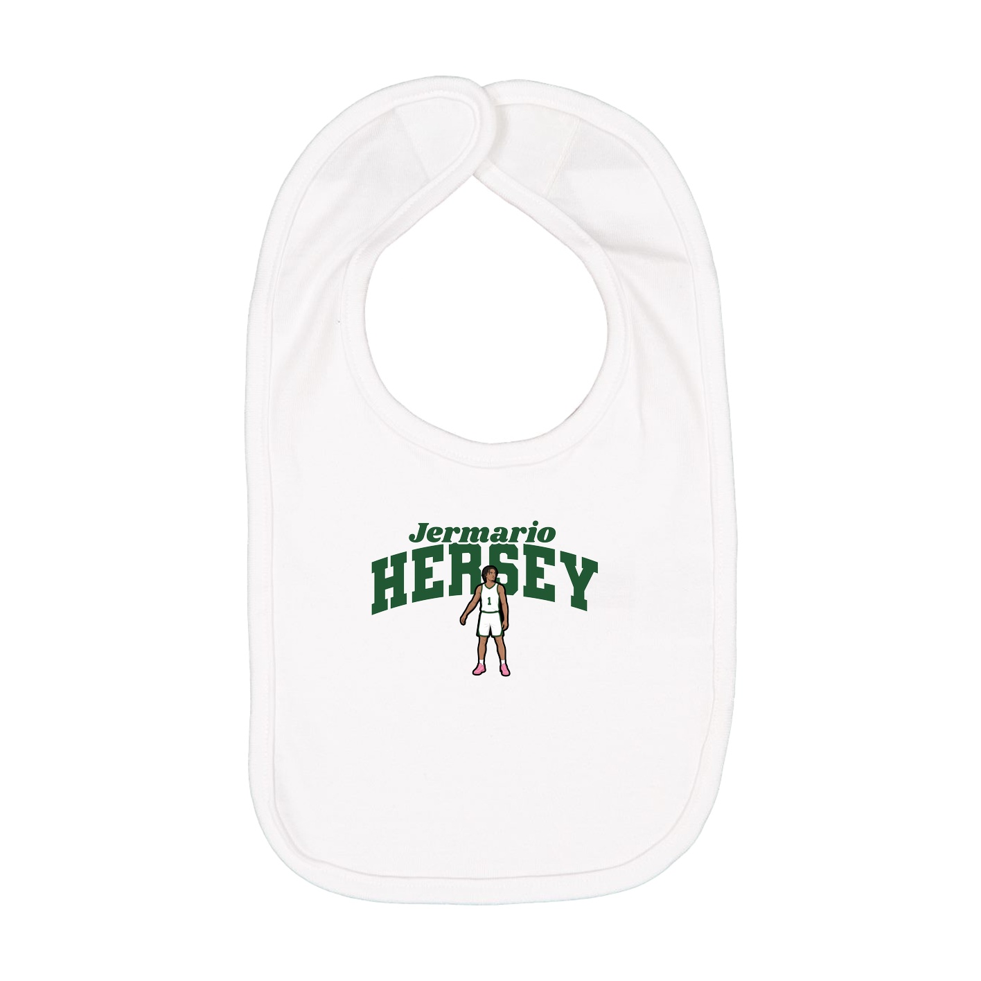 Infant Bib — Signature Arch in White