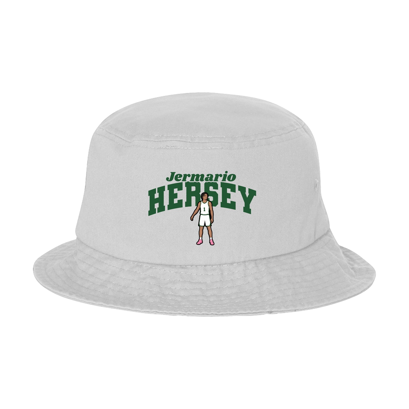 Bucket Cap — Signature Arch in White