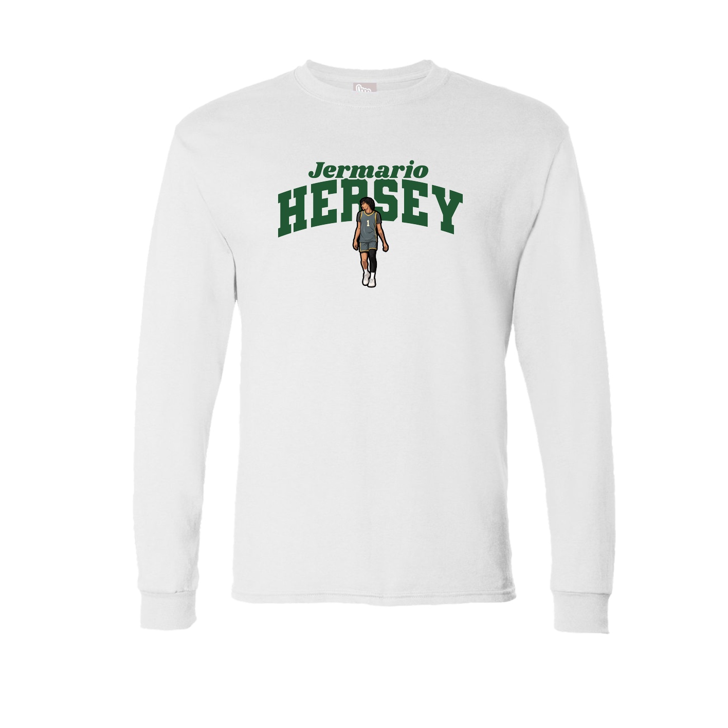 Long Sleeve Tee — Signature Arch in White