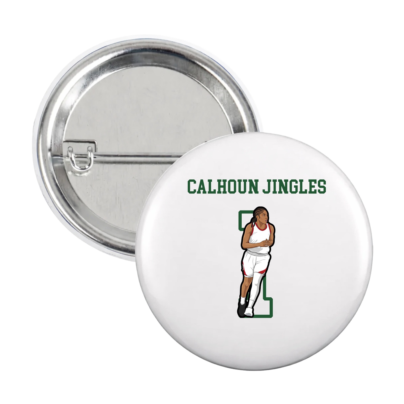 Game Day Button — Shirsey in White