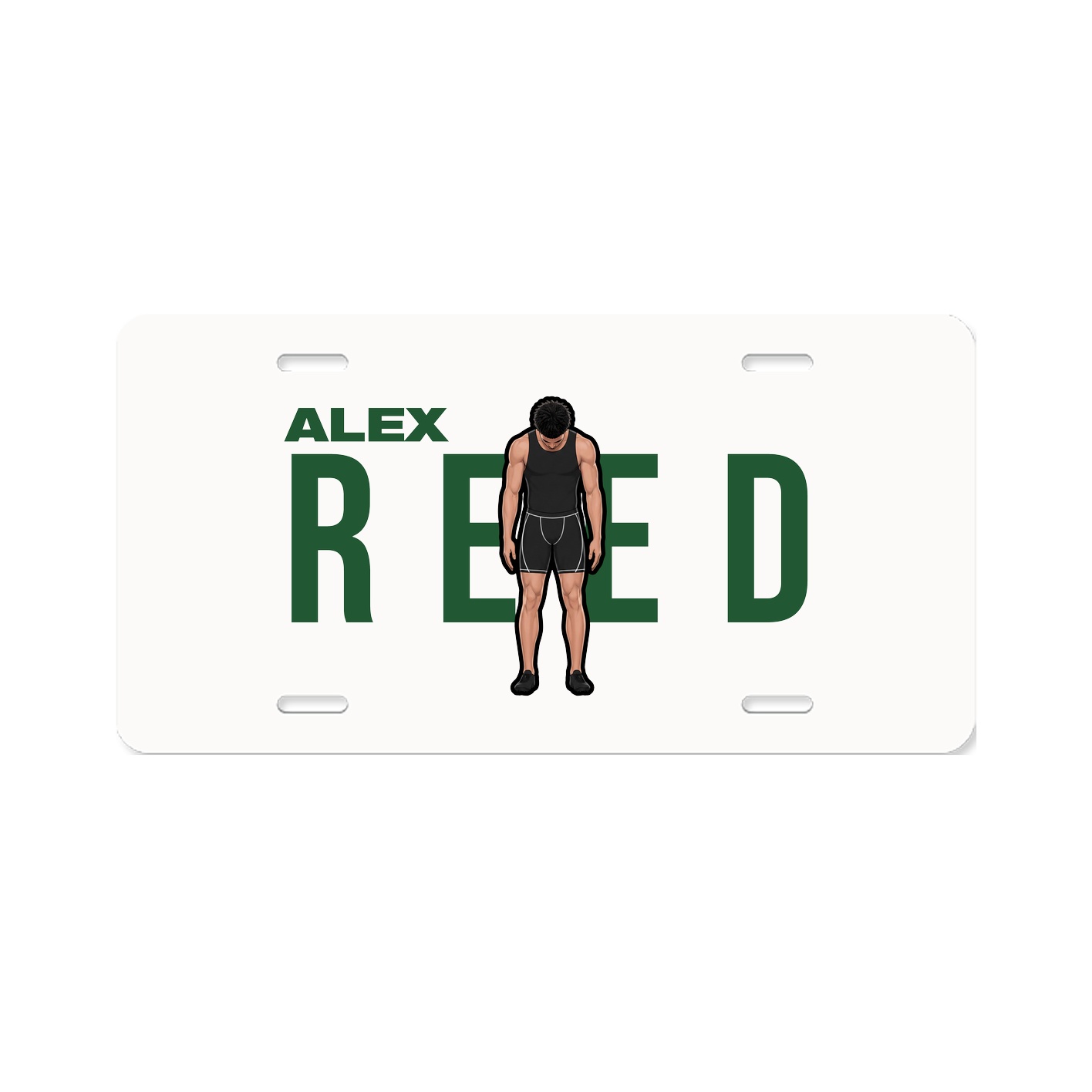License Plate — Player Name in Classic