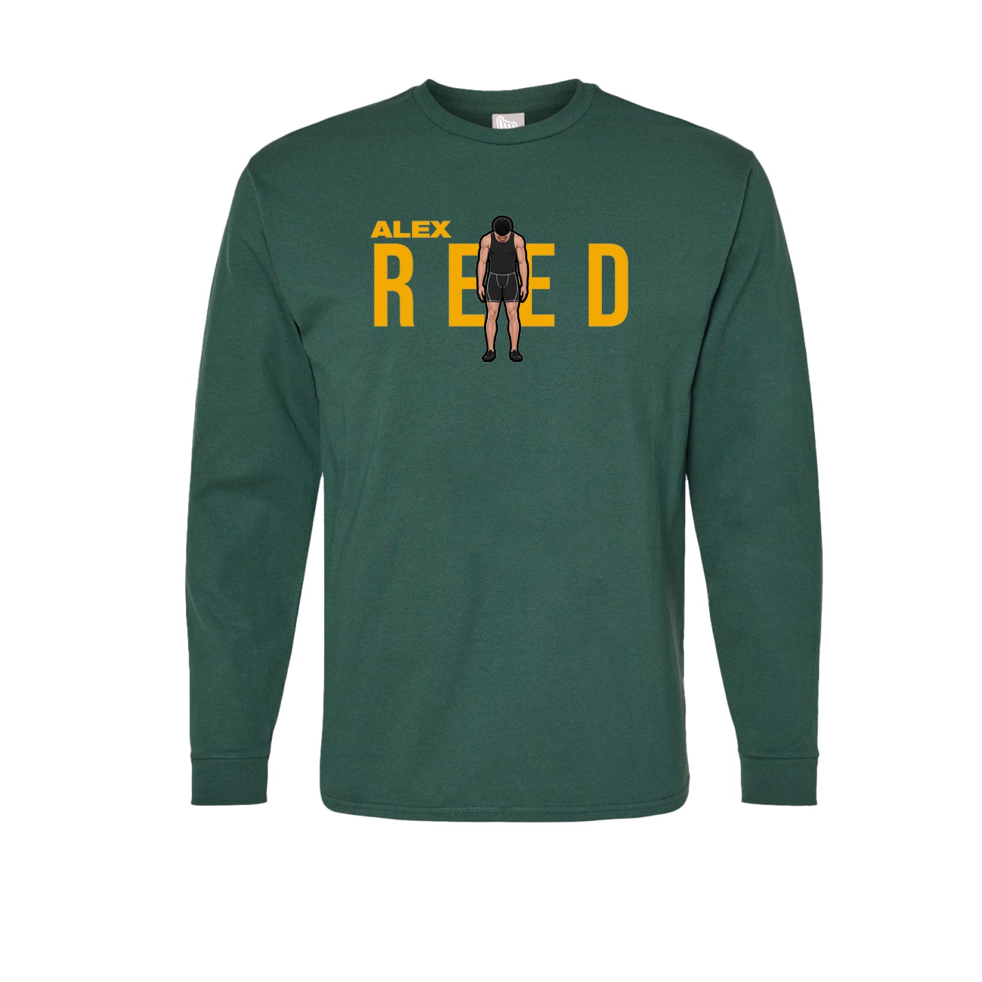 Long Sleeve Tee — Player Name in Green
