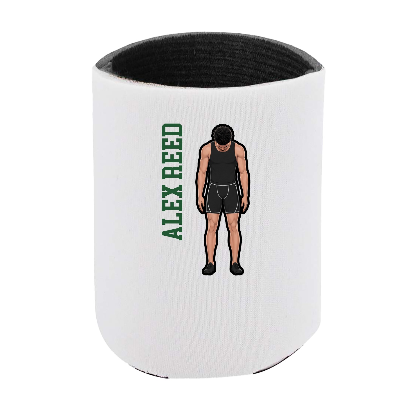 Can Holder — Name Vertical in White