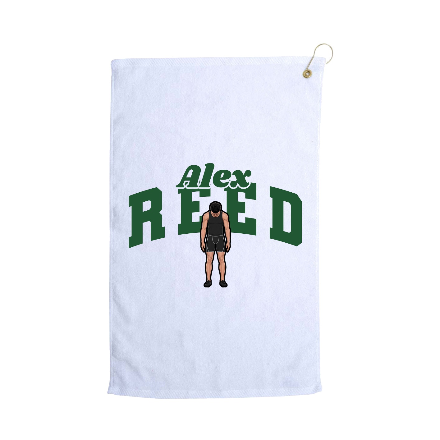 Golf Towel — Signature Arch in White