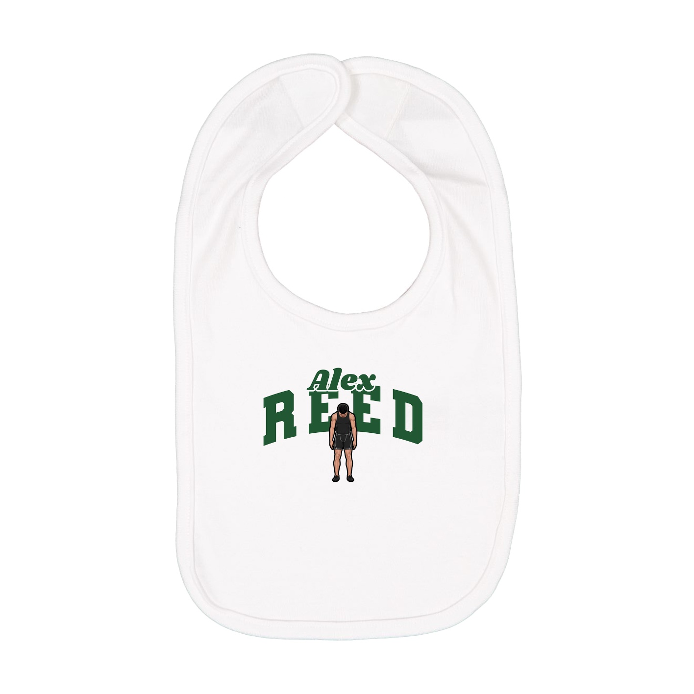 Infant Bib — Signature Arch in White