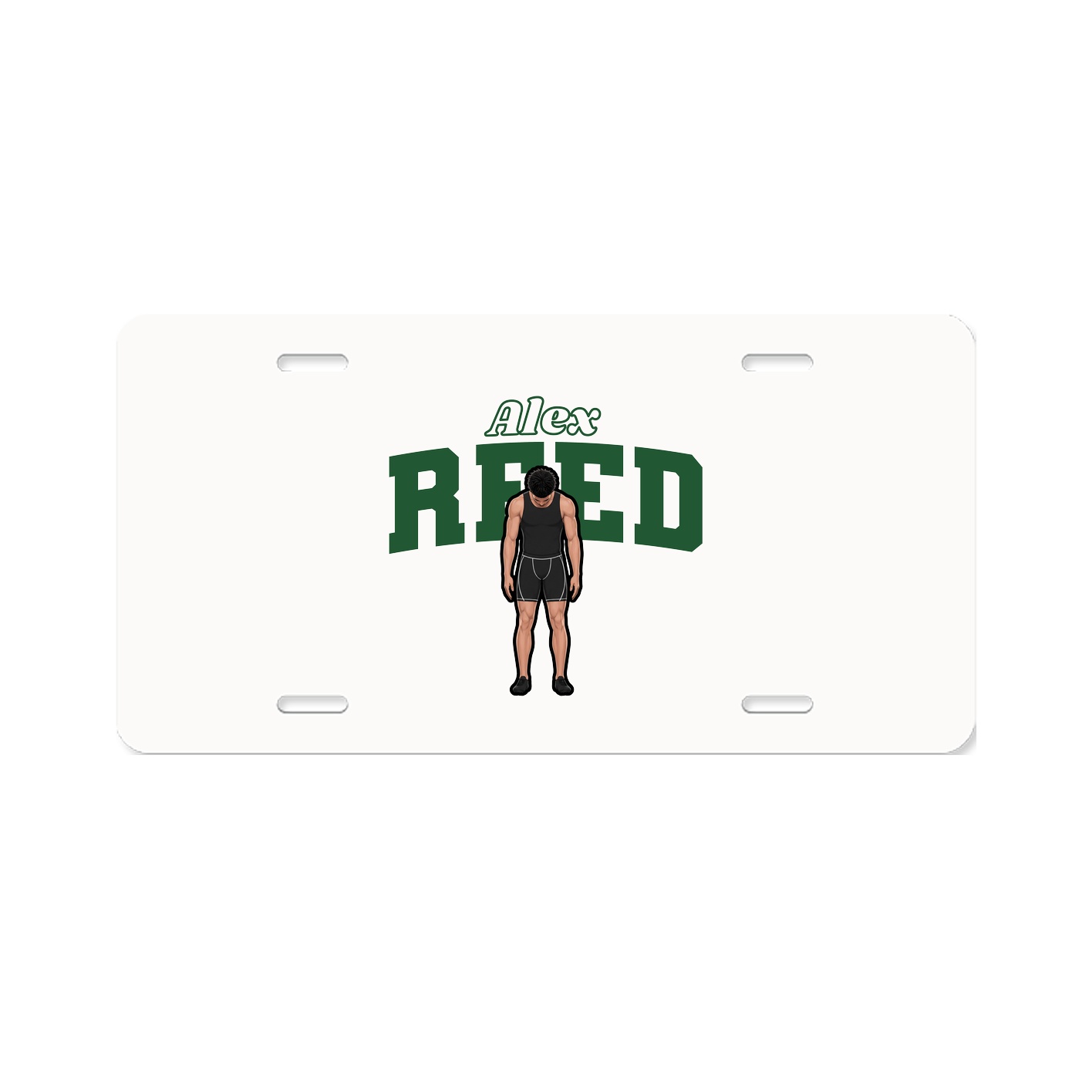 License Plate — Name Arch in Classic
