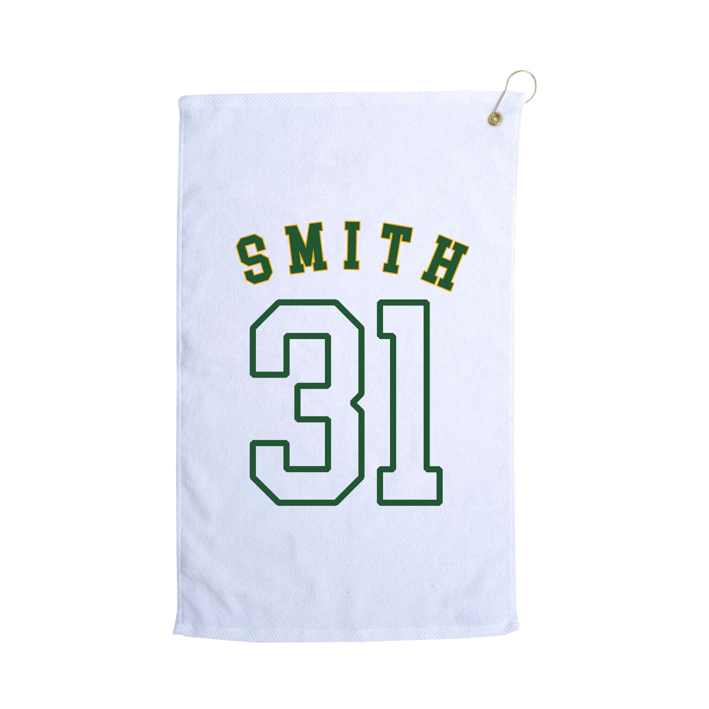 Golf Towel — Shirsey Arch in White