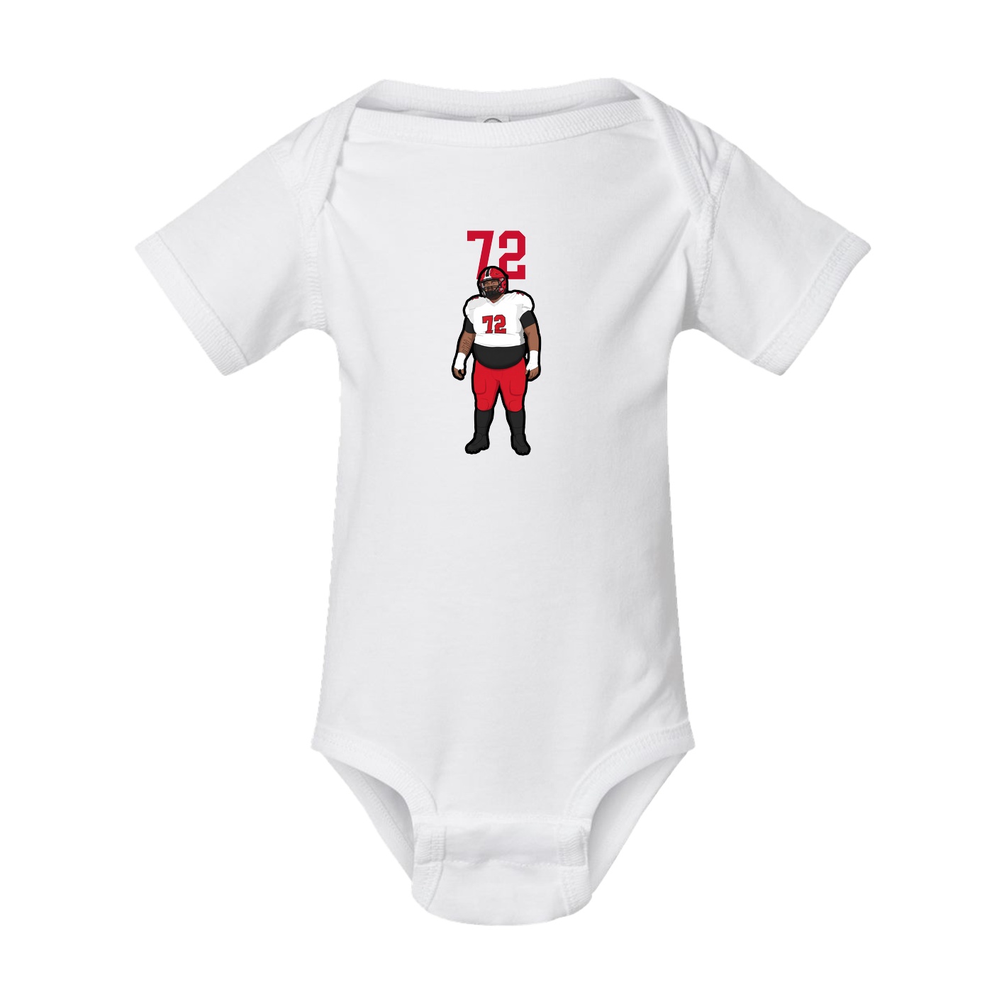 Baby Onesie — Number Top in White
