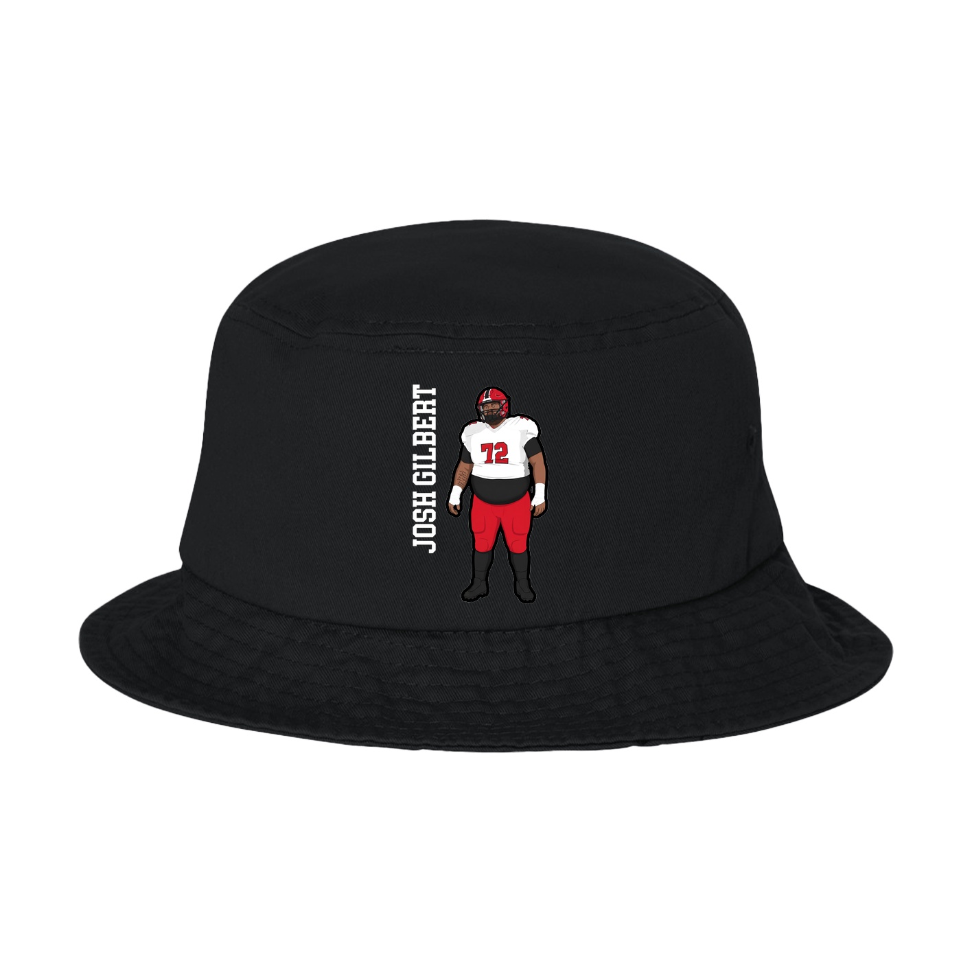 Bucket Cap — Name Vertical in Black