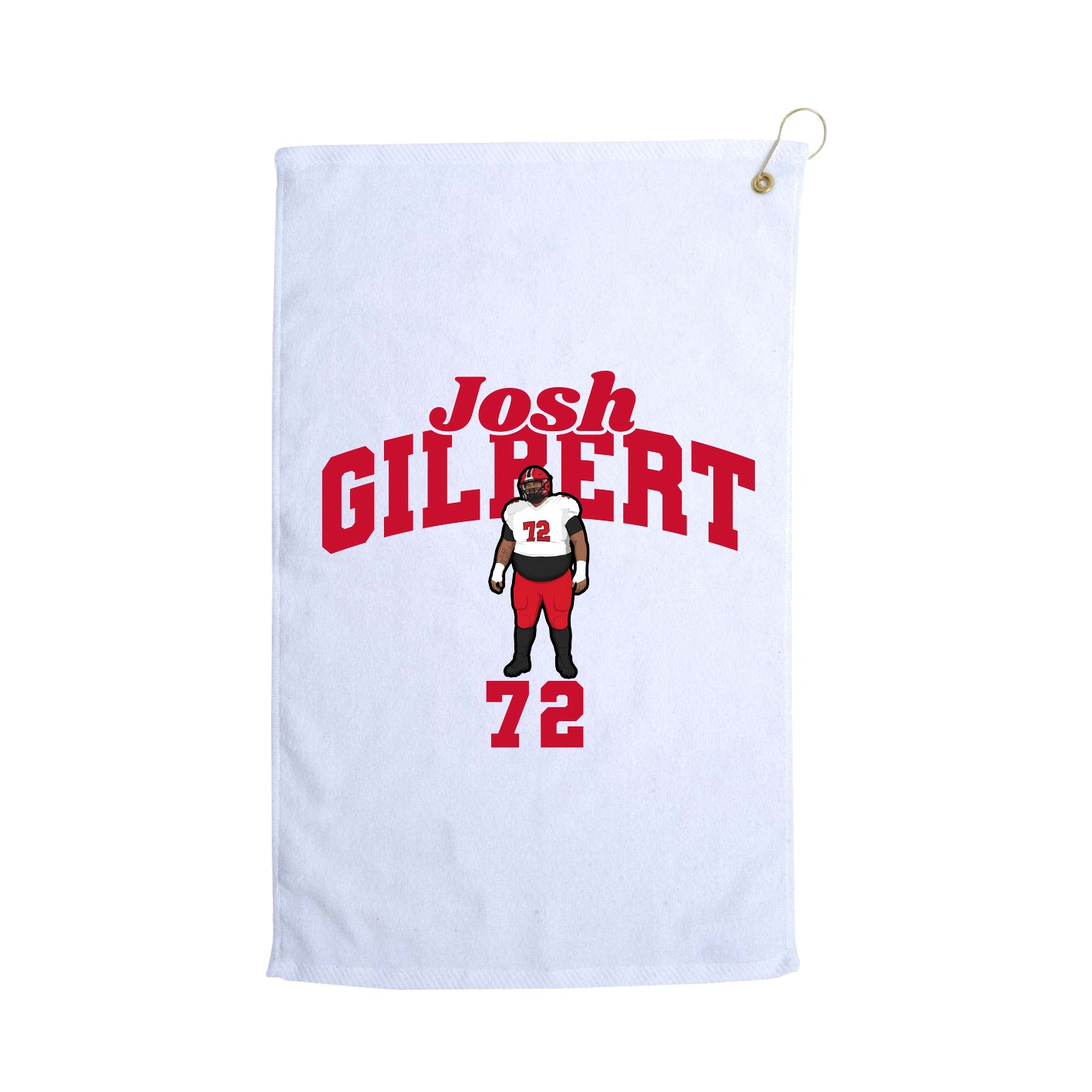 Golf Towel — Signature Arch in White