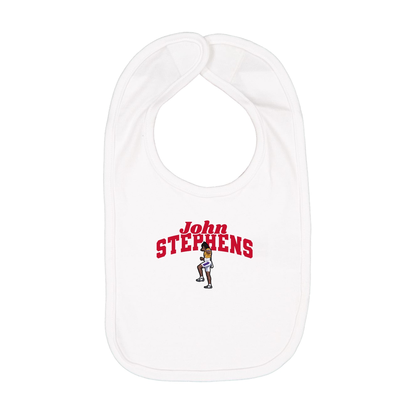 Infant Bib — Signature Arch in White