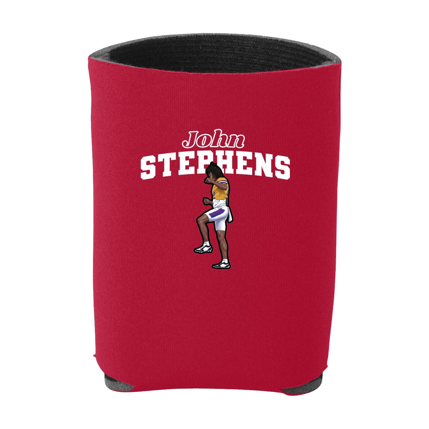 Can Holder — Name Arch in Red
