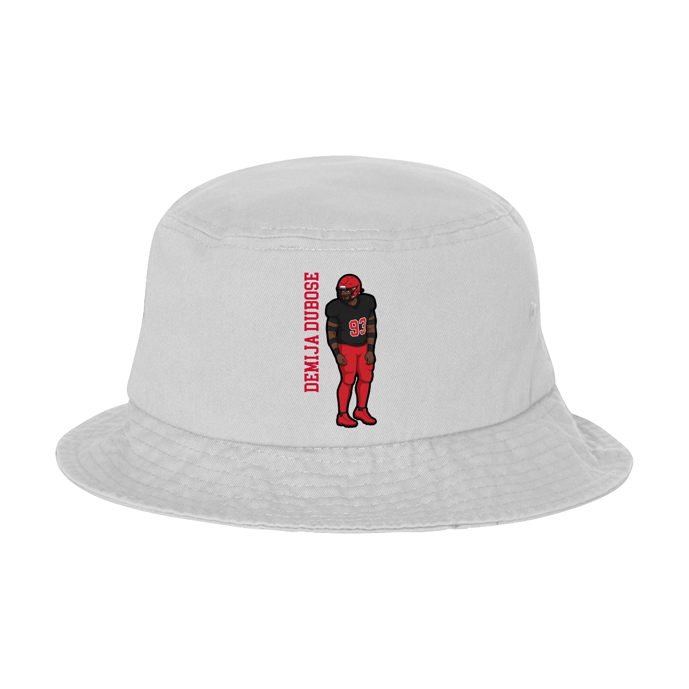 Bucket Cap — Name Vertical in White