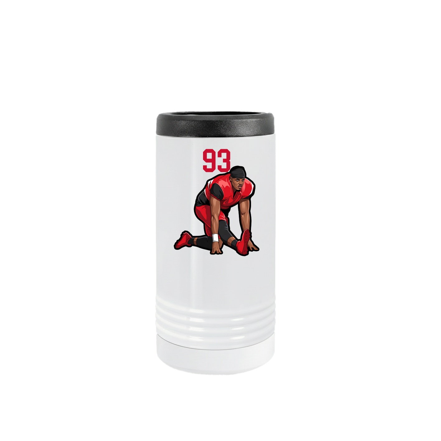 Slim Beverage Holder — Number Top in White