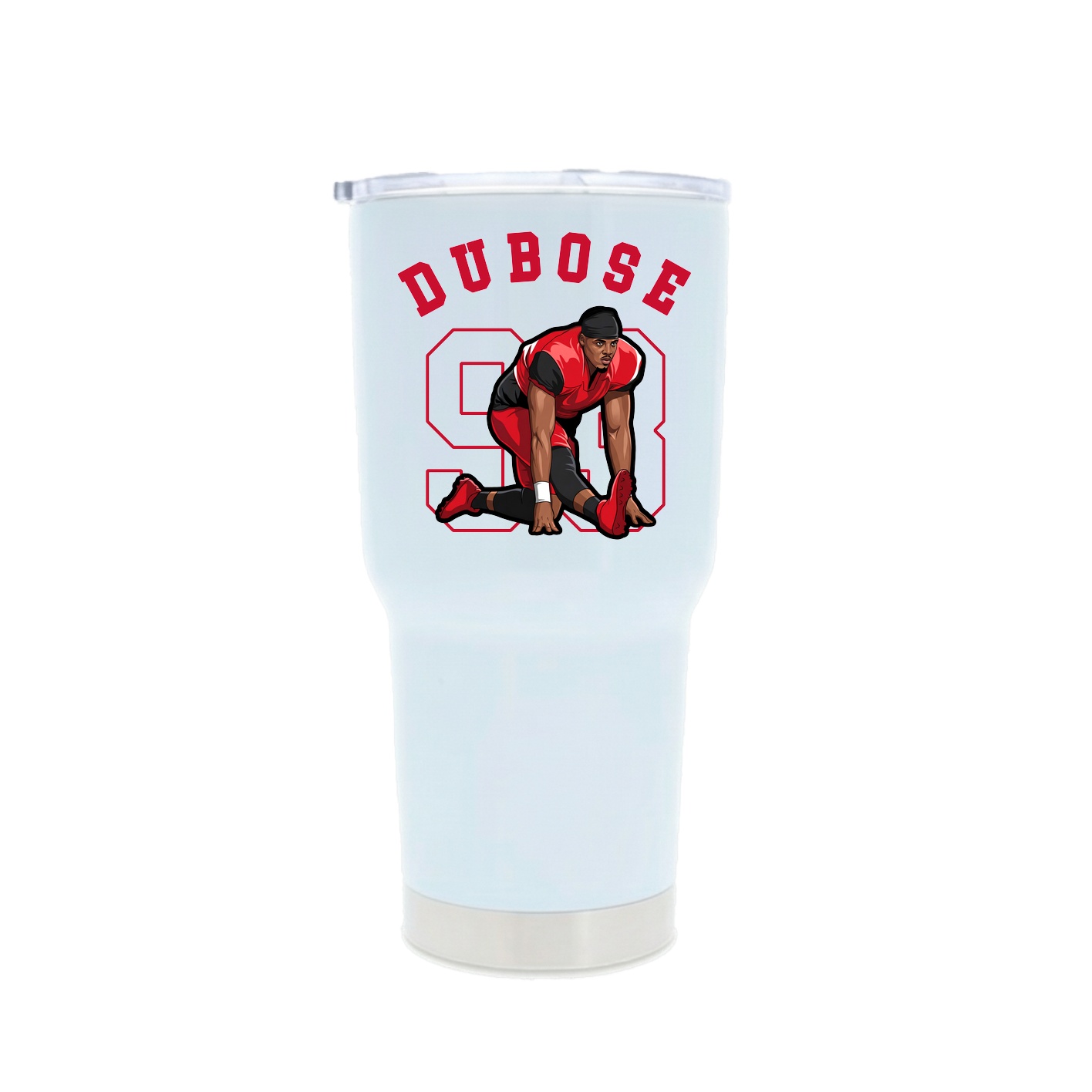 30oz Stainless Steel Tumbler — Shirsey Arch in White