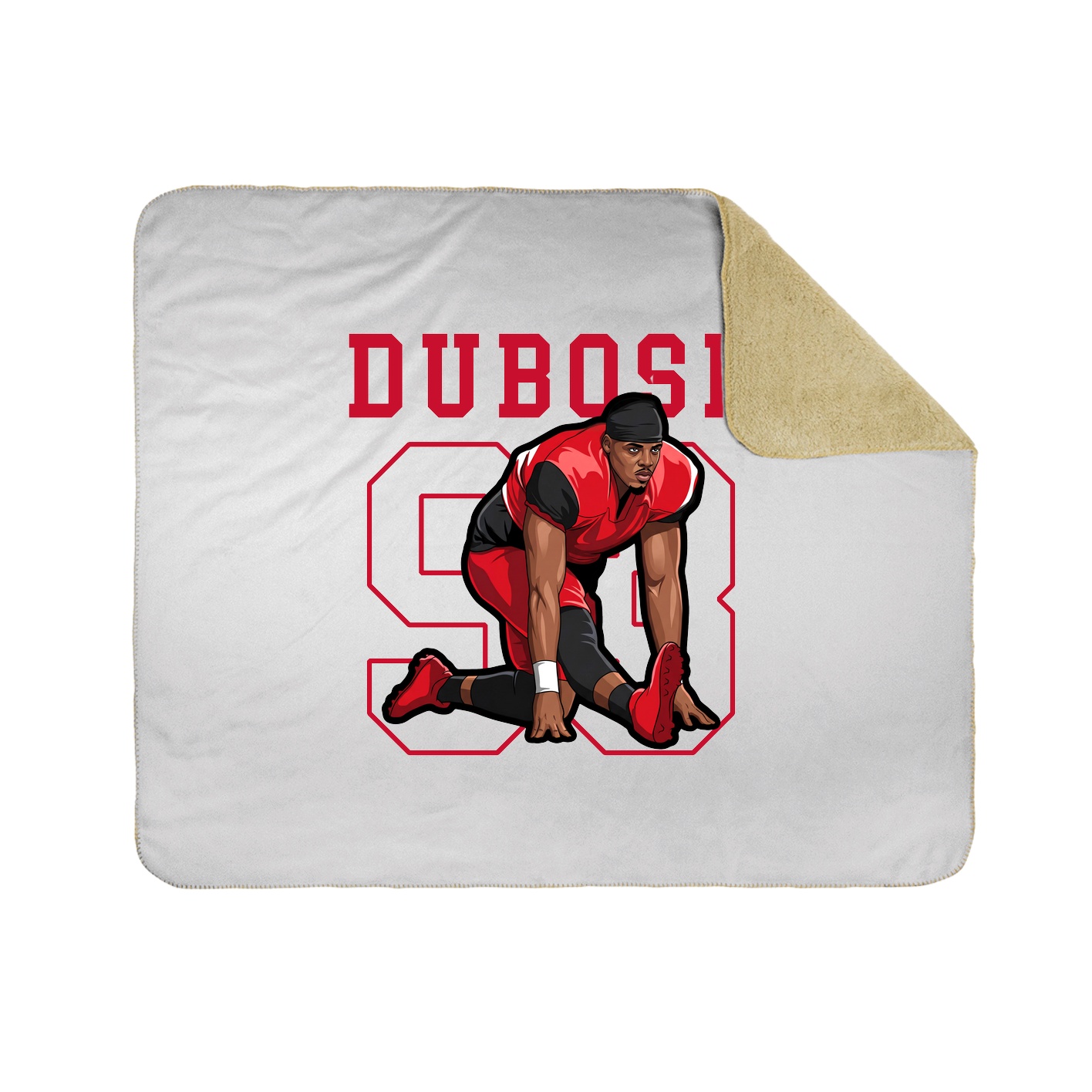 50x60 Sherpa Lined Throw Blanket