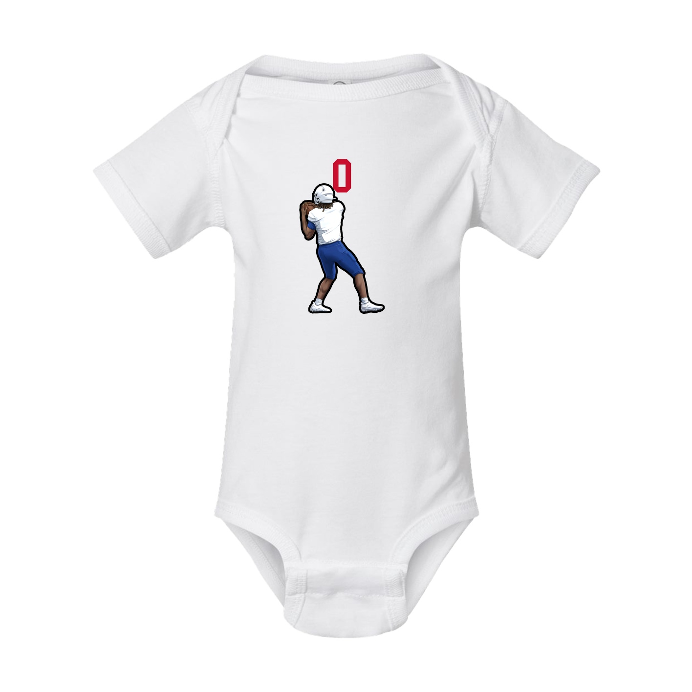 Baby Onesie — Number Top in White