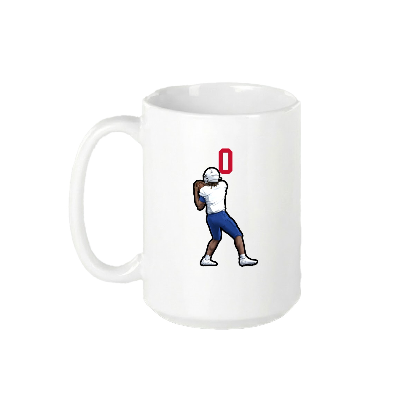 15oz Coffee Mug — Number Top in White