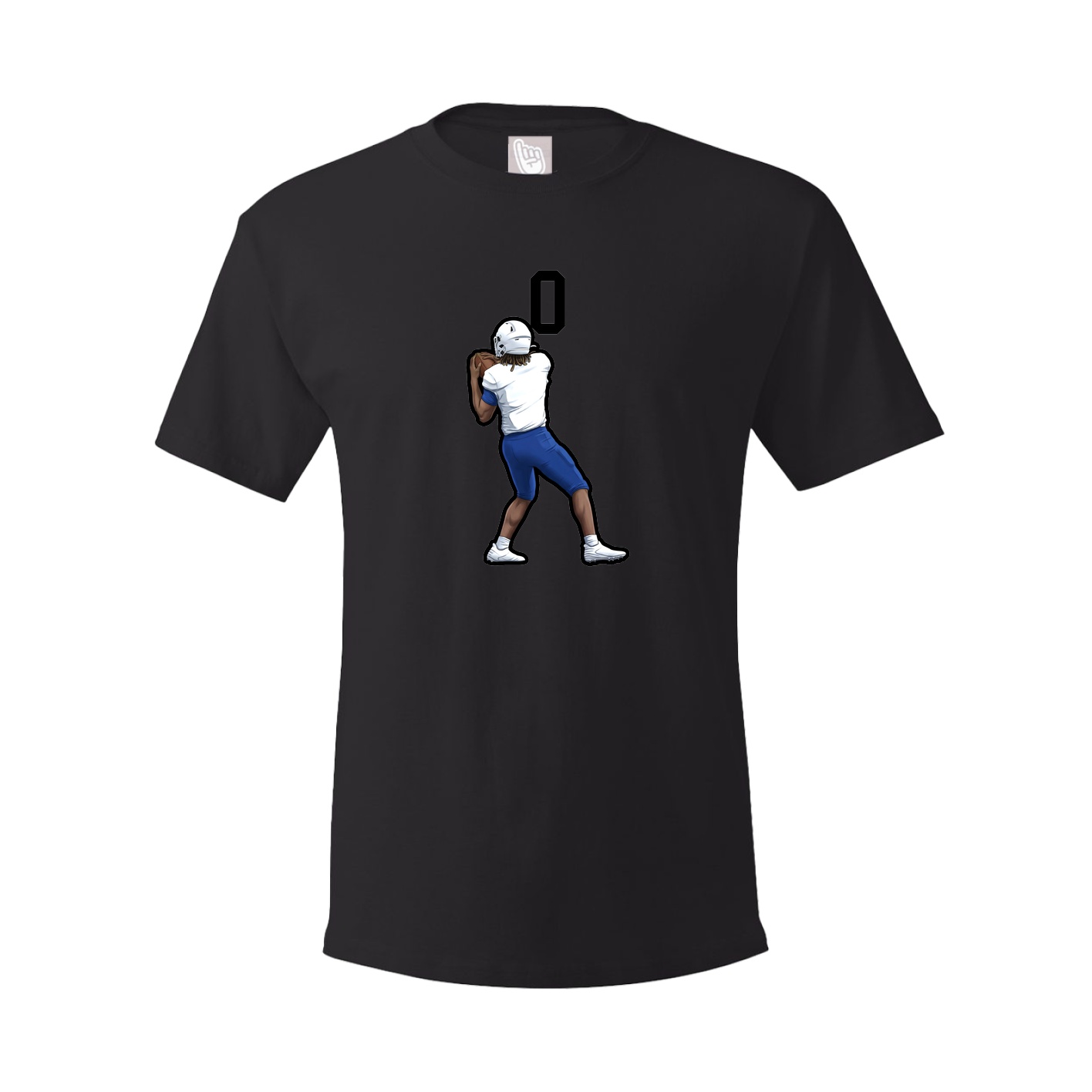 Youth Tee — Number Top in Black