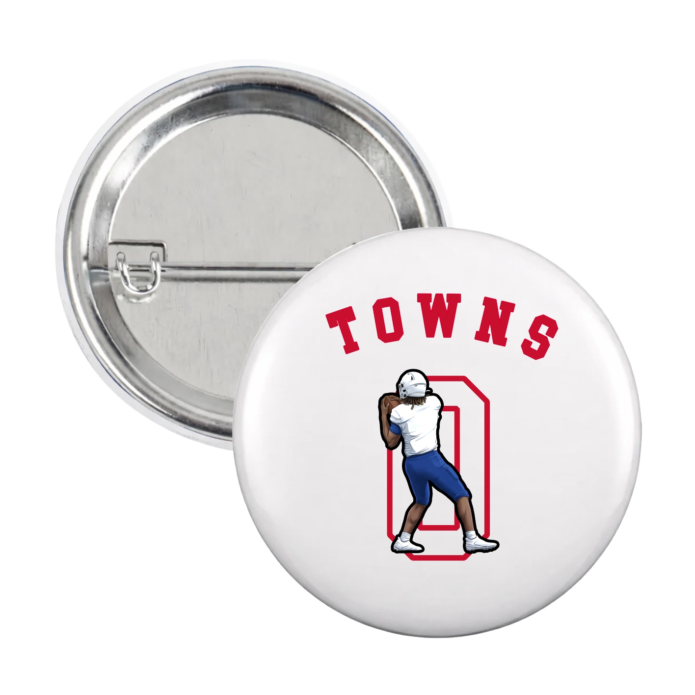 Game Day Button — Shirsey Arch in White