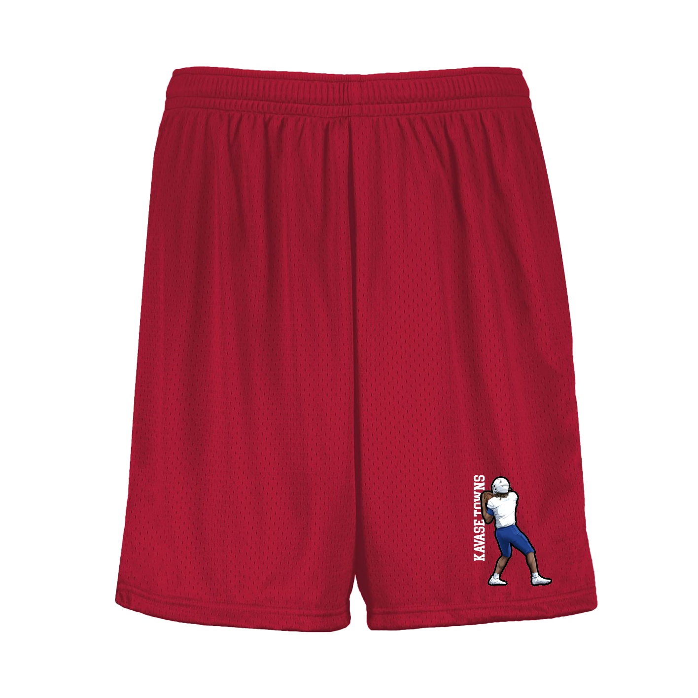 Shorts — Name Vertical in Red