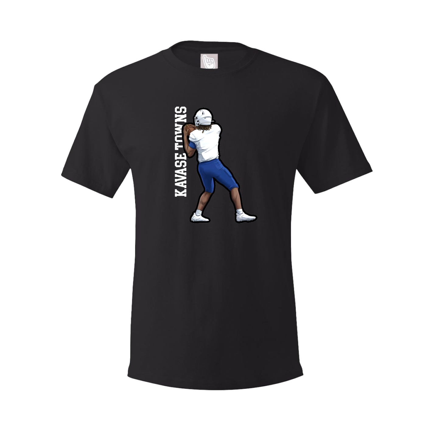 Tee — Name Vertical in Black
