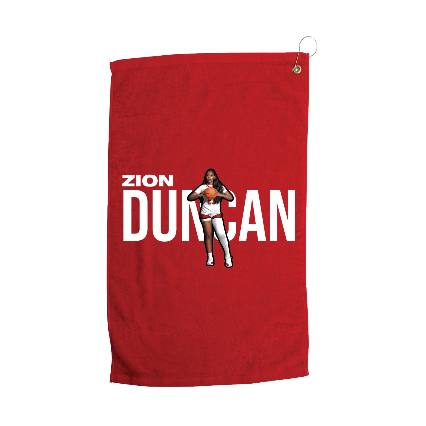 Golf Towel — Player Name in Red