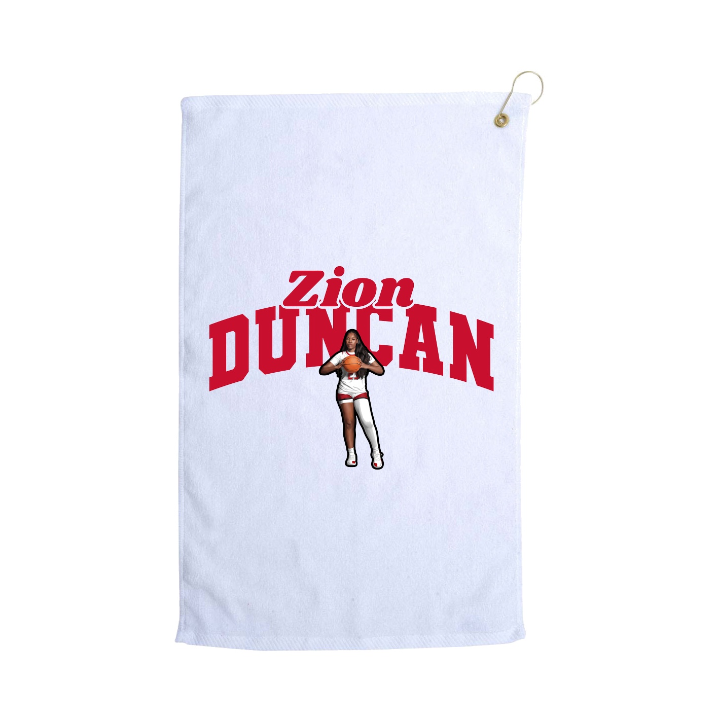 Golf Towel — Signature Arch in White