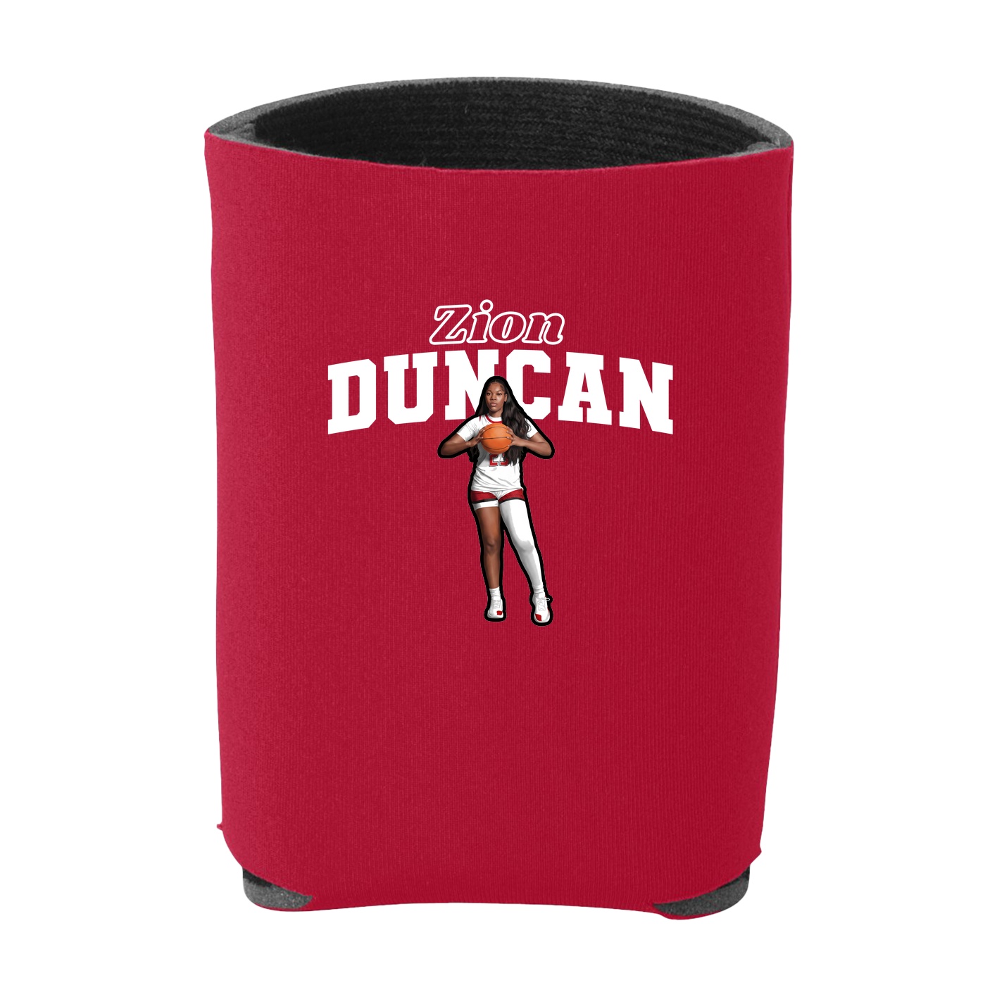 Can Holder — Name Arch in Red