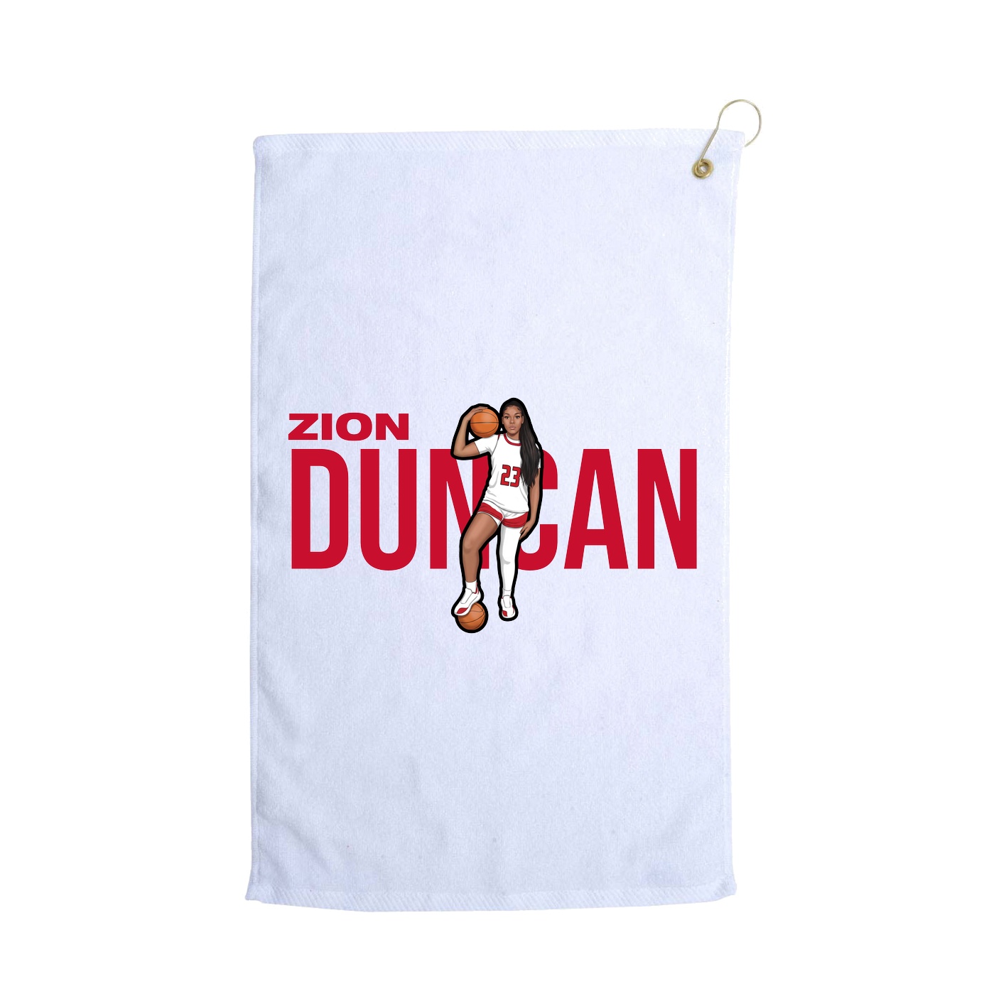 Golf Towel — Player Name in White