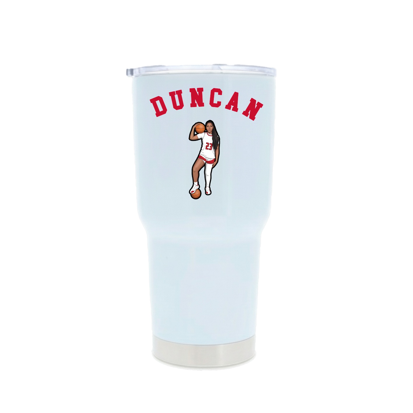 30oz Stainless Steel Tumbler — Shirsey Arch in White