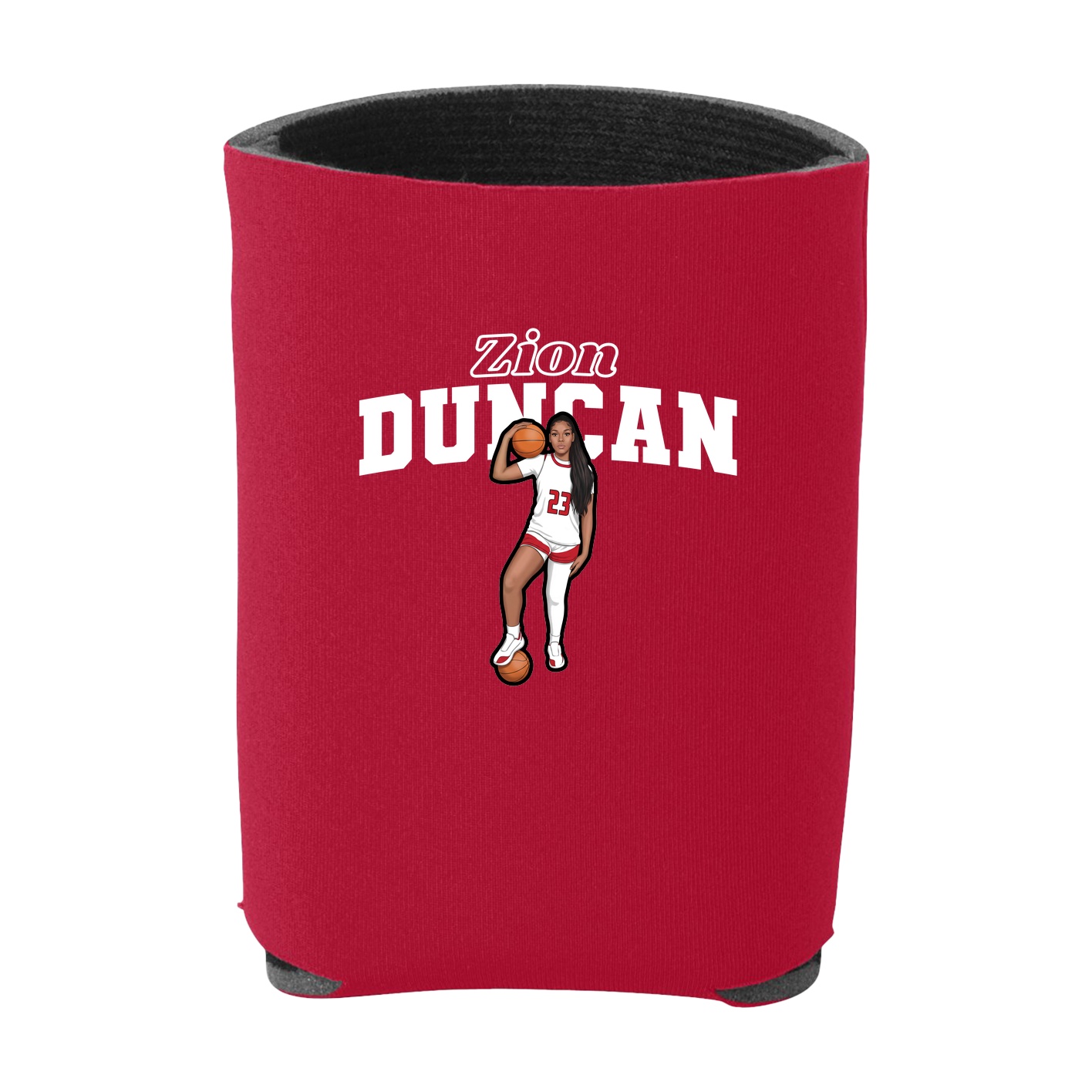 Can Holder — Name Arch in Red