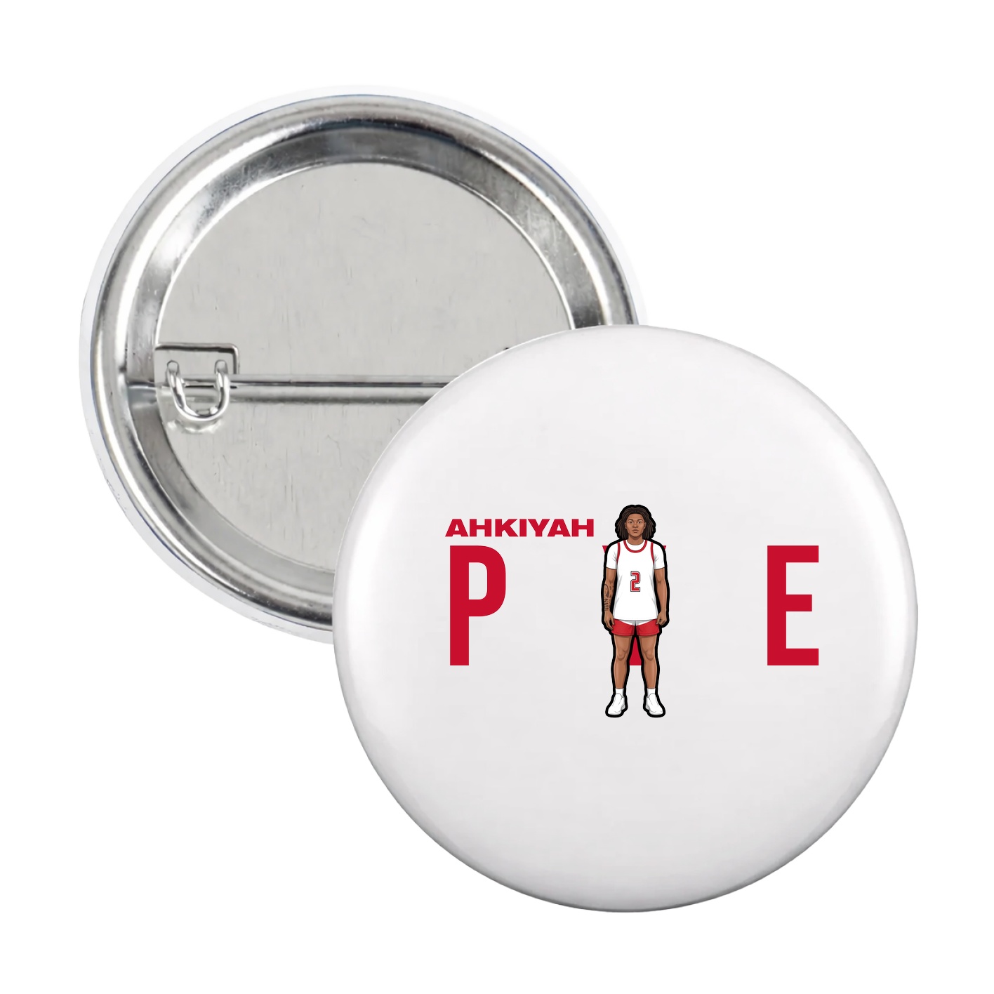 Game Day Button — Player Name in White