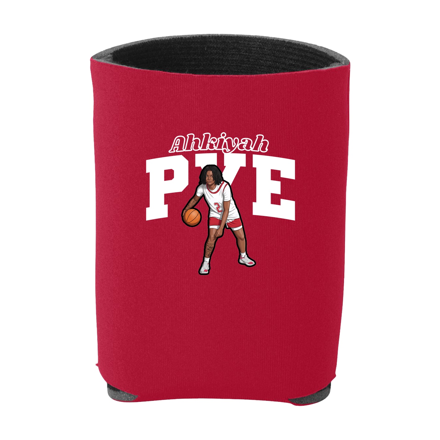 Can Holder — Name Arch in Red
