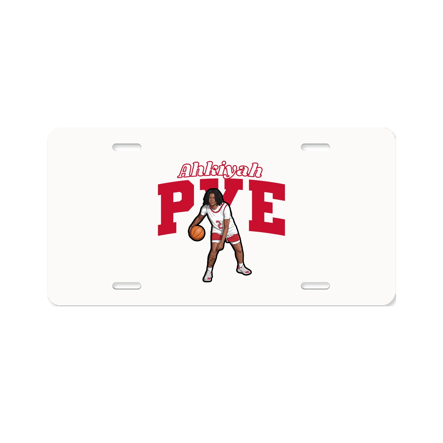 License Plate — Name Arch in Classic