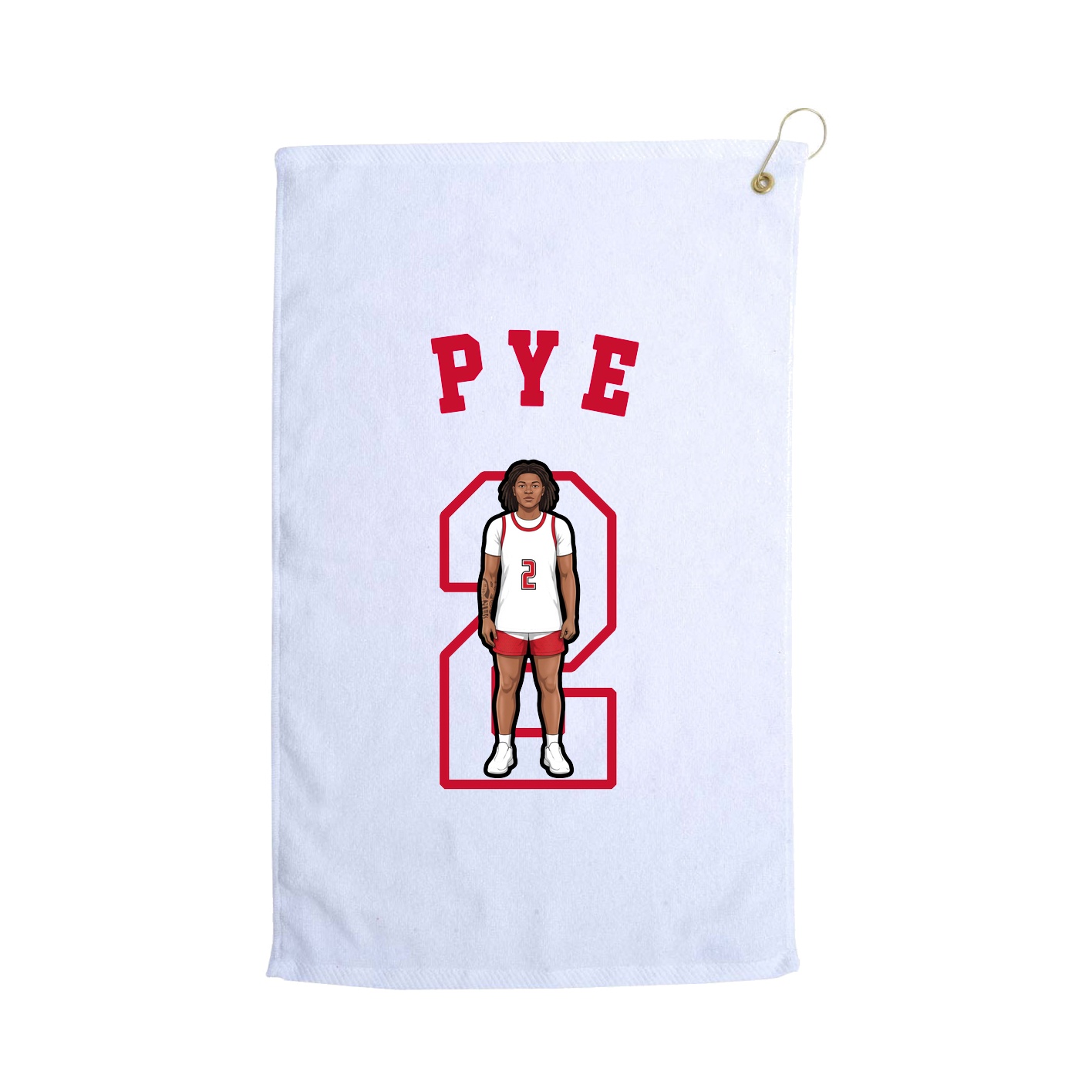 Golf Towel — Shirsey Arch in White