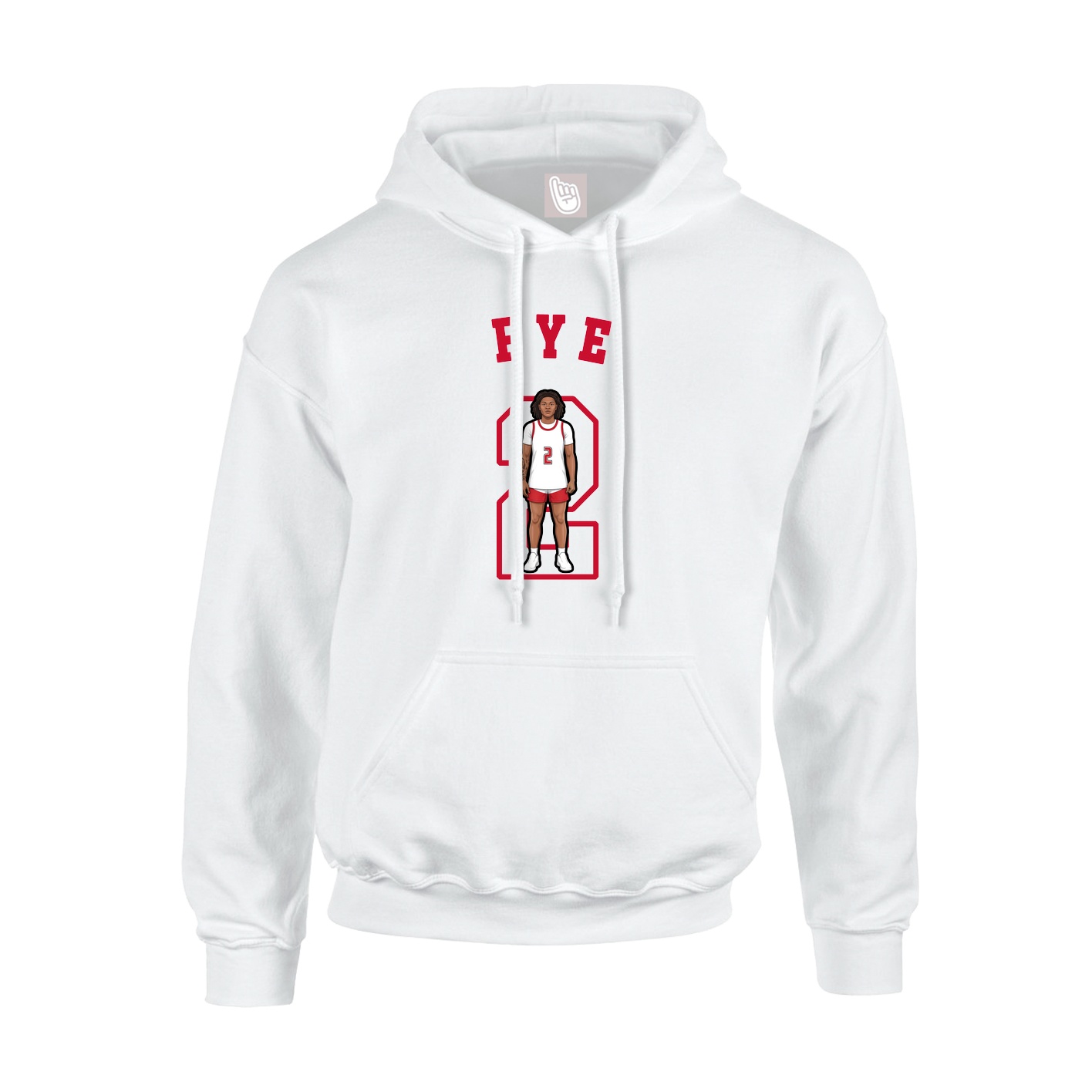 Youth Hoodie — Shirsey Arch in White