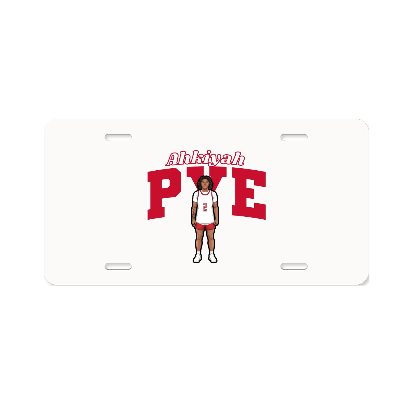 License Plate — Name Arch in Classic