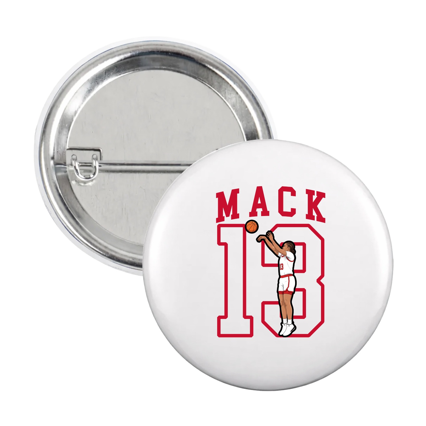 Game Day Button — Shirsey in White