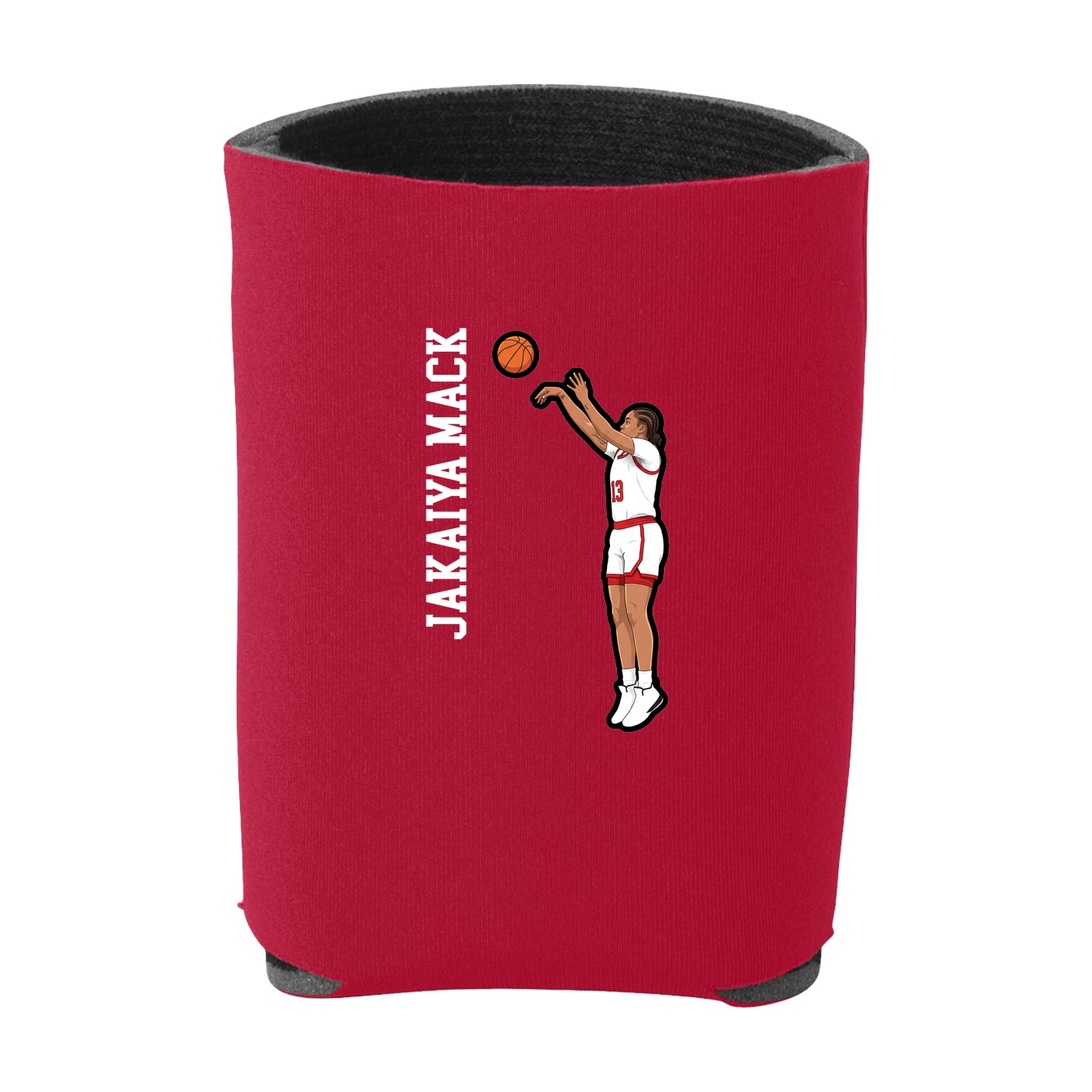 Can Holder — Name Vertical in Red